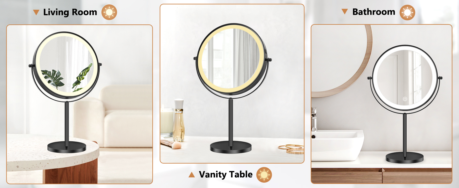 bathroom makeup mirror