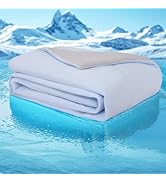 Wolliwa Cooling Comforter Queen Size Double Sided Cold Cooling Blanket for Hot Sleepers Night Swe...