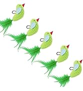 5-Piece Flying Bird Cat Teaser Toys Door-Mounted Interactive cat Toy Accessory Electric Interacti...