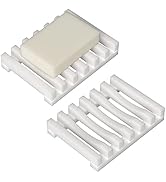 Topsky 2Pcs Soap Dish Holder, Non-Slip Bathroom Accessories Silicone Soap Case Saver, Sink Deck B...