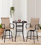 Yaheetech Outdoor Patio Bar Table 