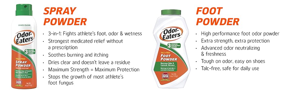 Odor-Eaters Spray and Powder Images