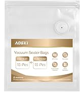 Reusable Vacuum Sealer Bags for Food: 30Pcs BPA-Free Reusable Vacuum Seal Bags with Air Valve &amp; 2...