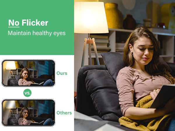 A19 LED Light Bulbs 60w soft white no flicker