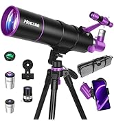 MEEZAA Telescope, Telescope for Adults High Powered, 90mm Aperture 550mm Portable Professional Re...