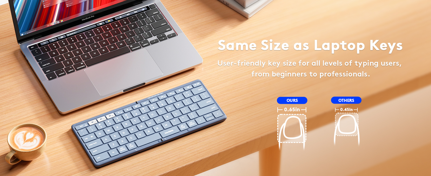 full size foldable keyboard