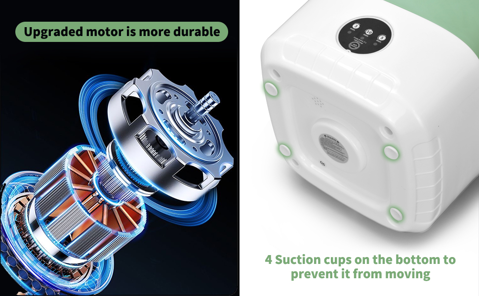 Upgraded motor is more durable