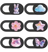 PRESSINART 6Pcs 6 Styles Butterfly Camera Cover Slide Sticker 0.04 Inch Privacy Guard Accessories...
