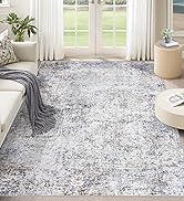 blue and grey washable rug