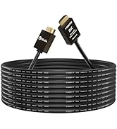 iBirdie 8K Fiber Optic HDMI Cable 50 Feet 16 Meter, in-Wall CL3 Rated, Directional Active Cord, W...