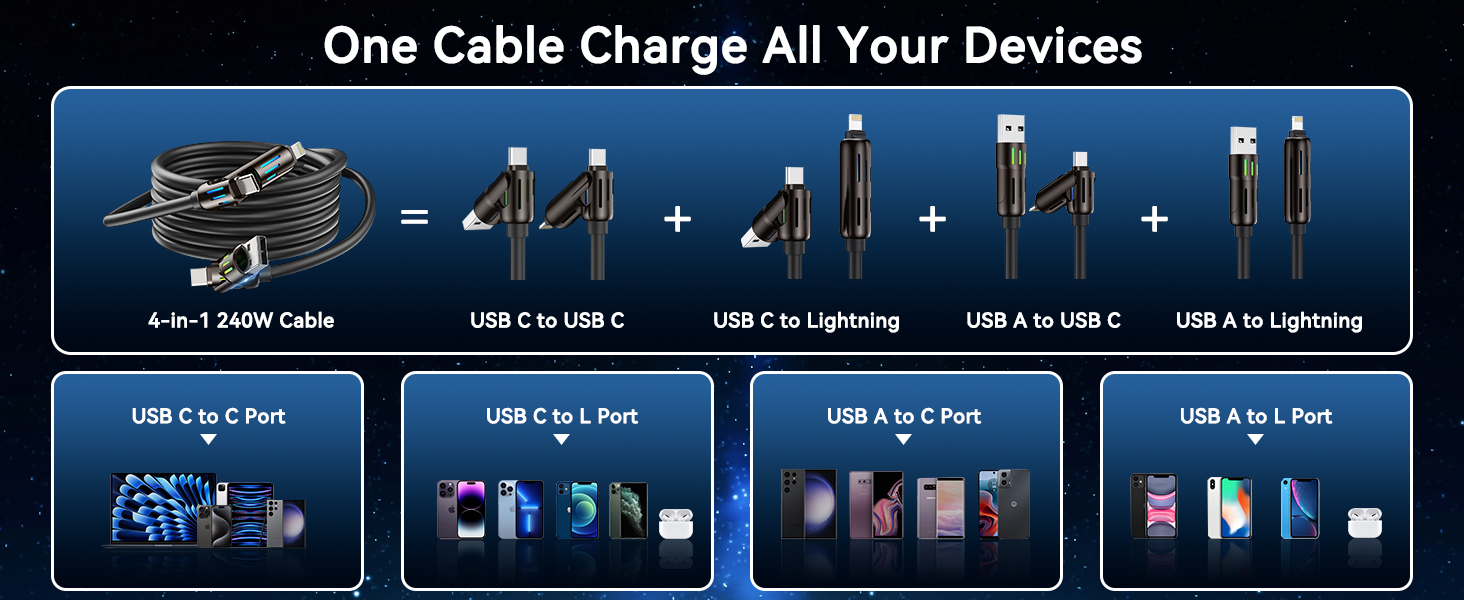 4in1 charging cable