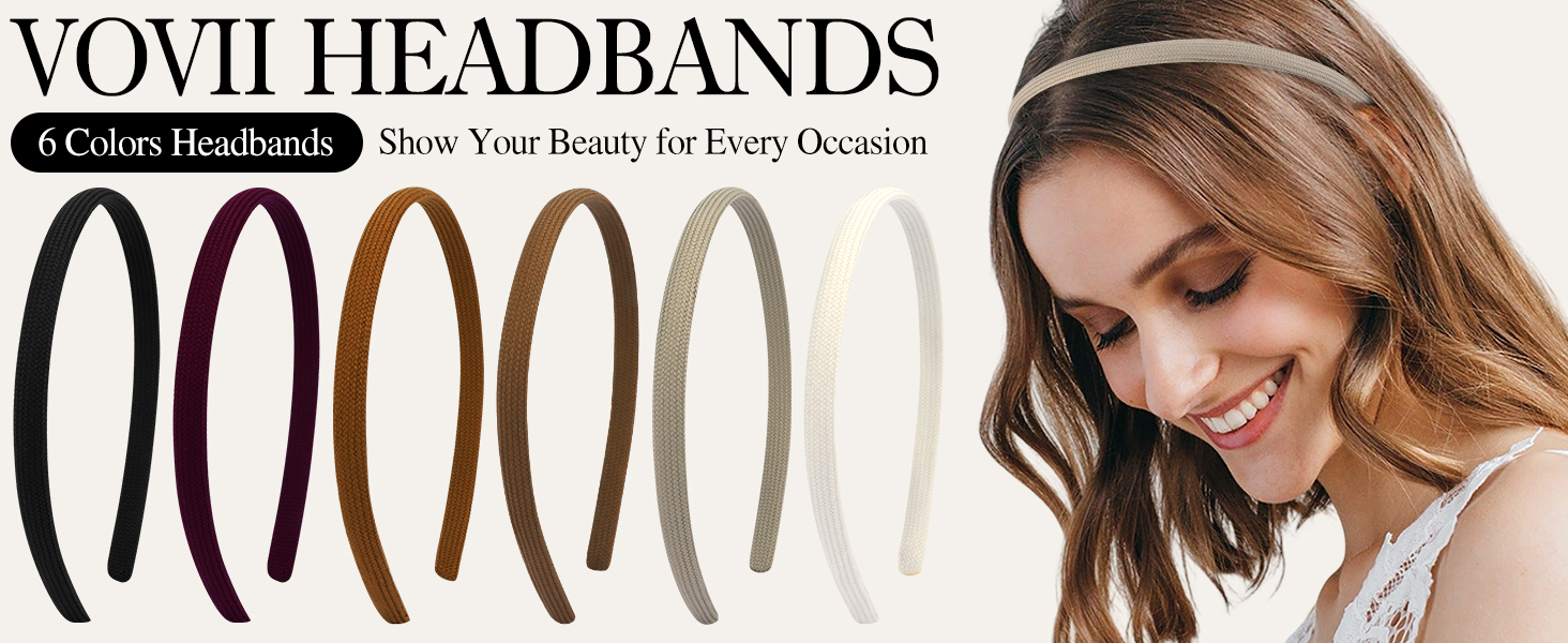 Thin Headbands For Women Girls