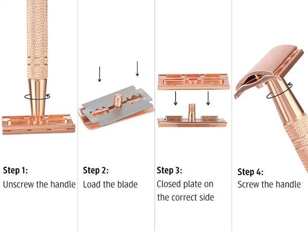 safety razor single blade razor double edge razor reusable metal 1 one blade razor 