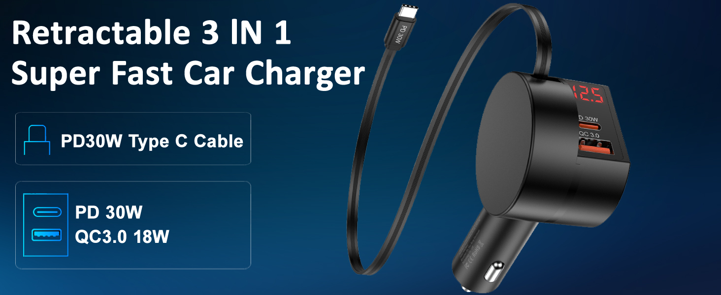 retractable car charger