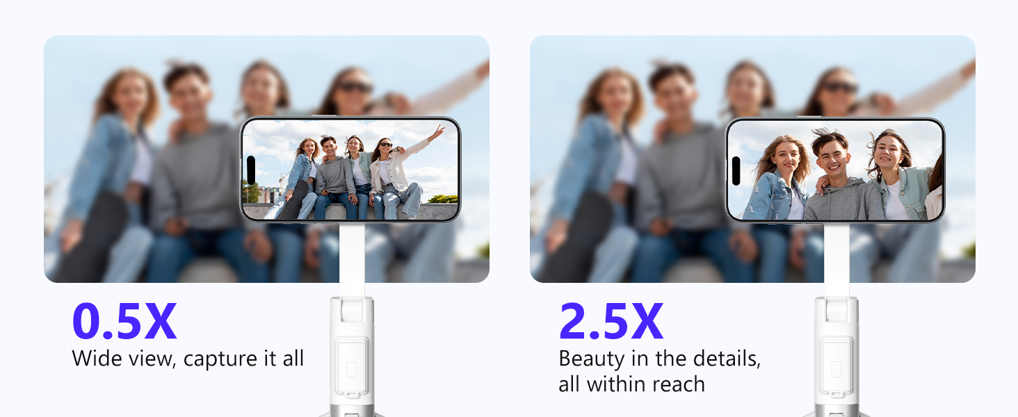 Magnetic selfie stick