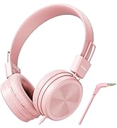 Cowyawn Kids Headphones, Toddler Headphones with Safe Volume Limiter 94dB, Wired School Headphone...
