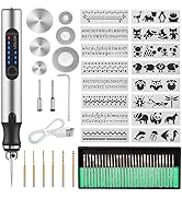 Uolor USB Rechargable Engraving Pen with 42 Bits, Mini Electric DIY Engraver Cordless Rotary Tool...