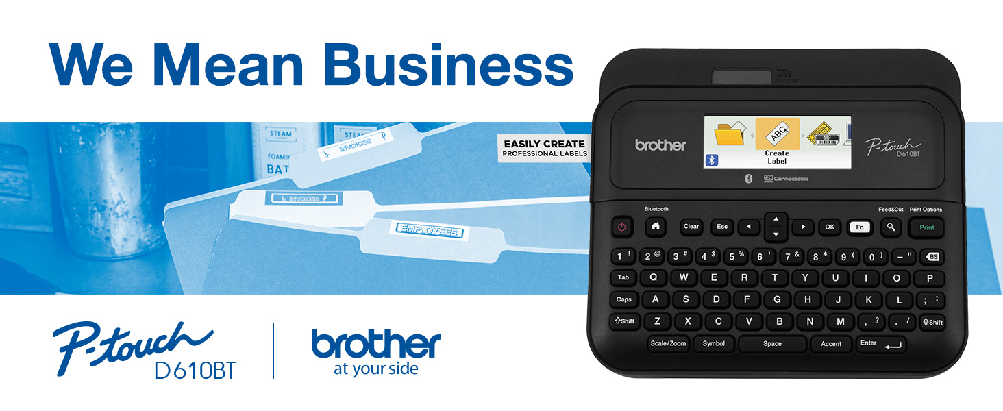 Brother P-touch PTD610BT Label Maker: We Mean Business