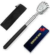 Bear Claw Back Scratcher with Gift Bag - Portable Metal Stainless Steel Telescoping Massage Tool ...