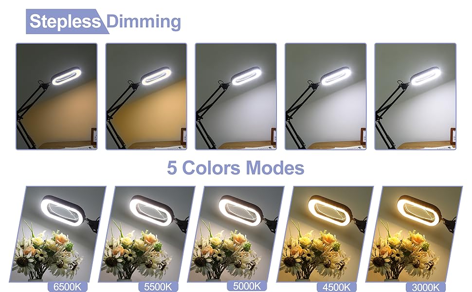 Square Magnifying Glass with Light