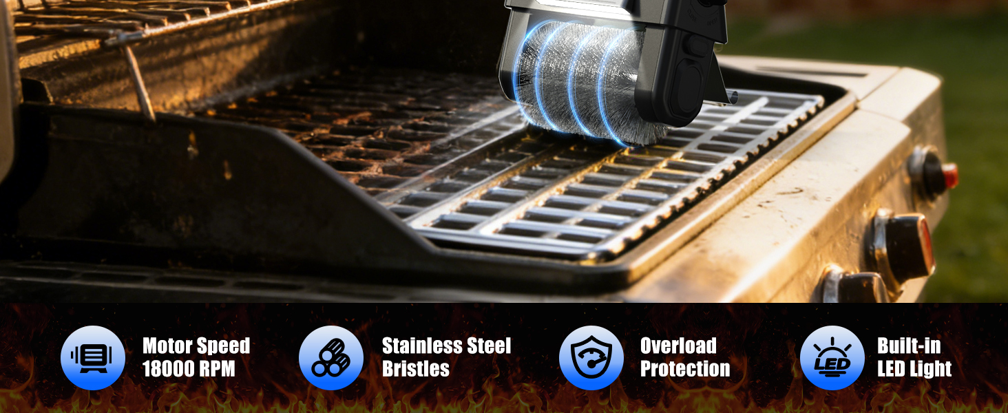 Electric Grill Brush Show