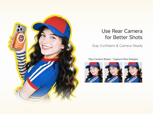 Magnetic phone fan