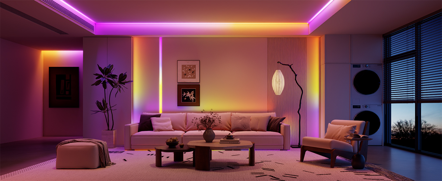 LED lights for the living room - romantic