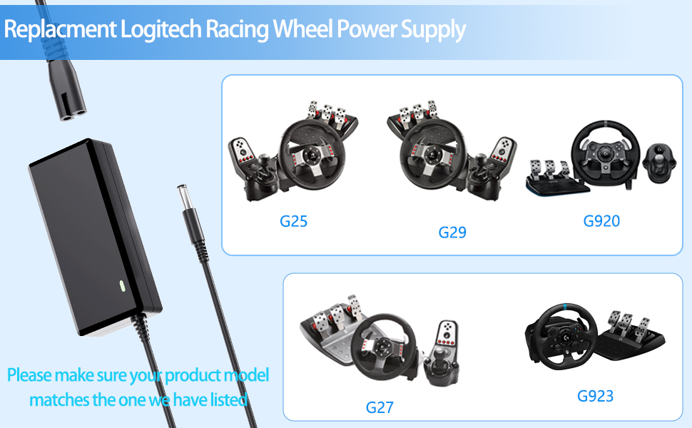 logitech racing wheel power supply