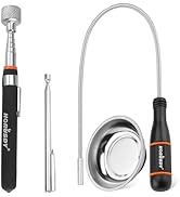 HORUSDY 4 Pack Telescoping Magnetic Pickup Tool - Extendable Magnetic Pick Up Tools,Flexible Bend...