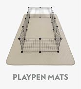 Paw Inspired 80x50” Waterproof Playpen Mat | Super Absorbent Fleece Cage Liner with Non-Slip Bottom