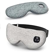 Heated Eye Mask for Dry Eyes, Cordless Warm Eye Compress with 4 Heat &amp; time Levels, Eye Heating p...