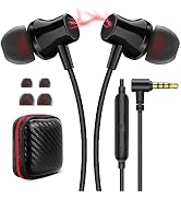Wired Headphones Earphones for Laptop PC, Noise Cancelling Ear Buds with 3.5mm Plug in Audio Jack...