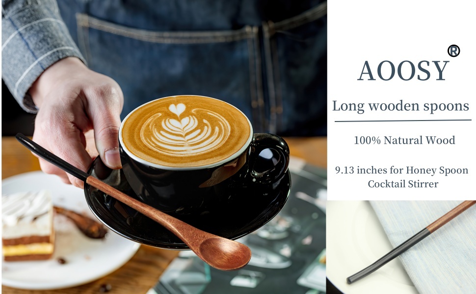 9inch long wooden spoon