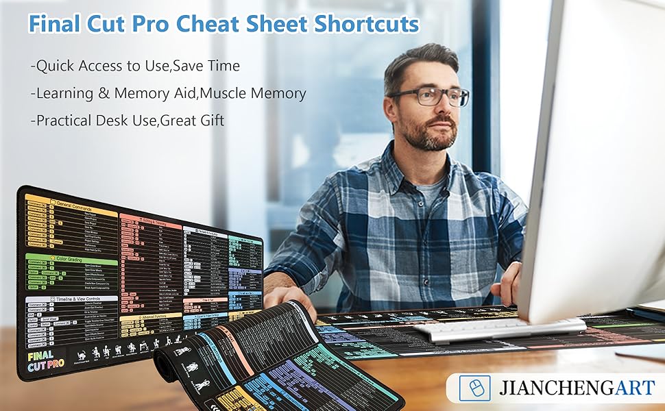 final cut pro cheat sheet mouse pad