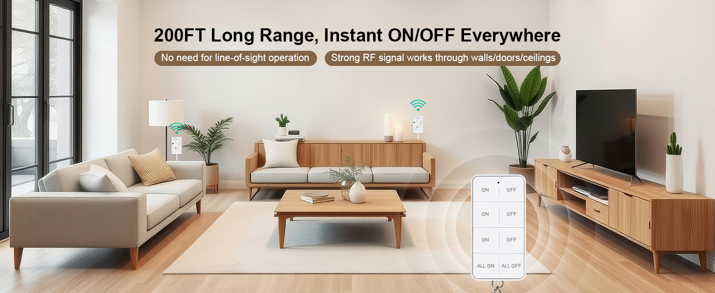 remote control outlet plug