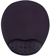 BRILA Mouse Pad with Wrist Rest Support Pad - Comfortable Medicinal Grade Memory Foam Gel with Pa...