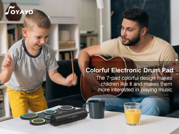 Colorful Electronic Drum Pad