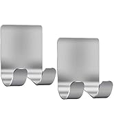 Razor Holder Shaver Hook Hanger Stand(2 Pack)Self Adhesive Stainless Steel Heavy Duty Utility Sto...