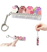 Cute Cat Keyboard Fidget Toy,Clicker Fidget Keychain,Keyboard Button Finger Clicker for Anxiety R...
