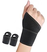 HiRui 2 Pack Wrist Brace Wrist Wraps for Carpal Tunnel Arthritis Tendonitis Sprains Pain Relief, ...