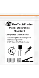 Make: Electronics Mini Kits Educational Electronic Component Packs That Follow Experiments in Charle...