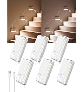 Haigvel Motion Sensor Night Lights,Sync LED Stair Light Indoor,1800mAh Rechargeable,3 Color Temps...