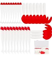 Vhxmaizxn 30pcs Soft Plastic Fishing Lures Paddle Tail Swimbaits Soft Baits Lure for Bass Crappie...