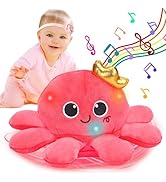 Baby Toys 6-12 Months Musical Crawling &amp; Walking Octopus Plush Light up Stuffed Animal Dancing 1 ...