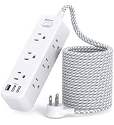 Mifaso Extension Cord, Surge Protector Power Strip, Long Extension Cord with 9 Outlets 3 USB Port...