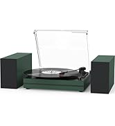Record Player for Vinyl with External Speakers Belt-Drive Turntables for Vinyls Records Dual Ster...