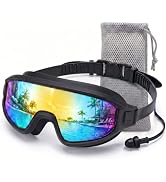 Rantizon 2026 New Swim Goggles, Wide View Swimming Goggle for Adult, Anti Fog &amp; UV Leak Proof Gog...