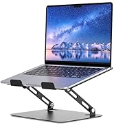 SOUNDANCE Laptop Stand for Desk, Portable Adjustable Laptop Riser, Ergonomic Design Computer Hold...