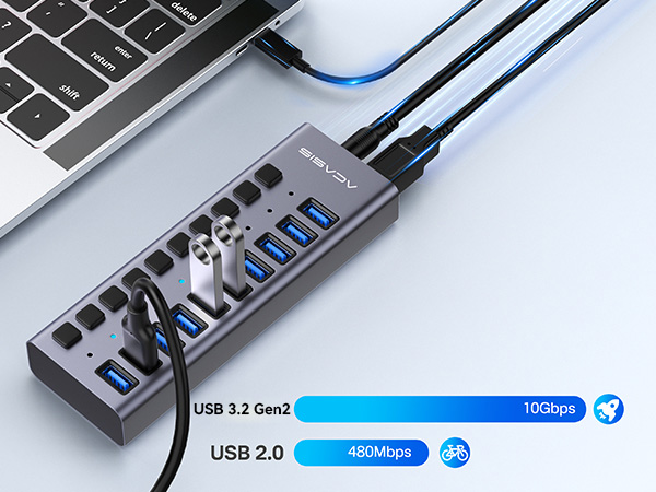 Powered USB 3.2 Hub