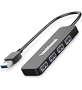 4-Port USB Hub 3.0, YaimhSound USB Splitter for Laptop, Keyboard and Mouse Adapter for Dell, Asus...